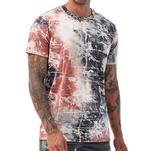 Camiseta de ajuste personalizado OEM para hombre, ropa informal transpirable tejida, cuello redondo con timbre para Crew Fitness, impresión personalizada - Product Image 3