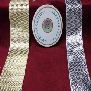 Cinta teñible de diseñador multicolor al por mayor, estilo elegante tradicional para decoraciones de bordado - Product Image 3