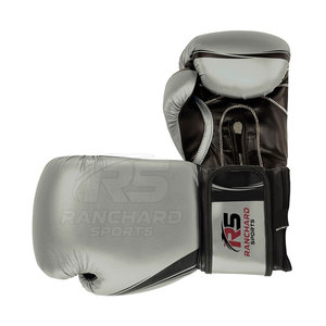 Gants de boxe en PU confortables de couleur unie pour l'entraînement quotidien, gants de boxe absorbant les chocs pour le fitness - Product Image 3