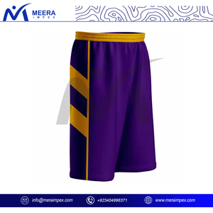 New Customized Plain Purple & <b>Yellow</b> Color Pattern Mesh <b>Shorts</b> For <b>Men</b>, Quick Dry, Breathable Casual <b>Shorts</b> For <b>Men</b> - Product Image 4