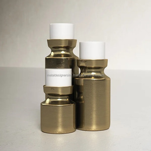 Juego de 3 portavelas de latón, candelabro decorativo para mesa de comedor para Hotel, Festival, sala de estar, portavelas para el hogar - Product Image 5