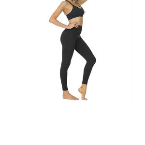 Women's High Waist Eco-Friendly Gym Fitness Yoga <b>Leggings</b> Custom Logo Workout Pants With Pocket - Product Image 3