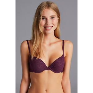 Reggiseno a fasce da donna ribes nero