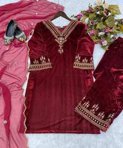 Modest Casual & Formal Indian Pakistani Style Salwar Kameez Elegant Cotton Ladies Suit Ready-Made XXL Size Dress for Women - Product Image 6