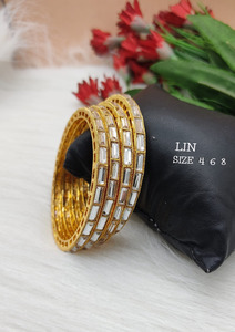 กำไลทองเหลืองแบบดั้งเดิม กำไลแต่งงานสำหรับผู้หญิงและเด็กผู้หญิง - Product Image 2