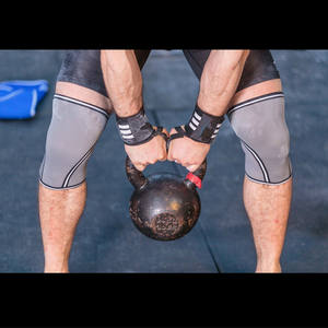 GAF OEM logotipo personalizado tamaño neopreno rodillera manga 5 mm 7 mm 9 mm elástico rodillera para hombres y mujeres - Product Image 3