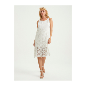 Robe de bal en satin de qualité supérieure pour femmes, ornée de dentelle, provenant de Turquie - Product Image 3