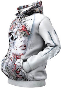 Sudadera con capucha unisex con estampado 3D personalizado para hombre, jersey de tejido de ganchillo, técnica bordada - Product Image 5