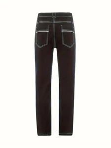 ชุดลำลองแขนยาวของผู้ชายกางเกงยีนส์แบบปรับแต่งได้กางเกงเข้ารูประบายอากาศดีไซน์ใหม่ระดับพรีเมียม - Product Image 2