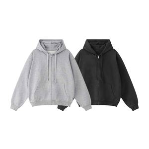 เสื้อฮู้ดมีซิปรูดซิปสำหรับผู้ชายแจ็คเก็ตผ้าฝ้ายขนแกะขนาดใหญ่เสื้อผ้าแนวสตรีทลำลองชุดออกกำลังกายยิมชุดออกกำลังกายแฟชั่น - Product Image 4