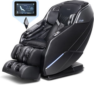 Sillón de Masaje Moderno Plegable de Gravedad Cero para Todo el Cuerpo, Cuero PU, Tecnología Inteligente, Masaje con Presión de Aire, Función Musical - Product Image 1