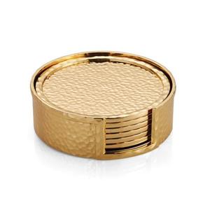 Hand Made Coaster Customized logo Print Wholesale Marvelous Irregular Shape Metal Table Coasters for Hotels - Product Image 3