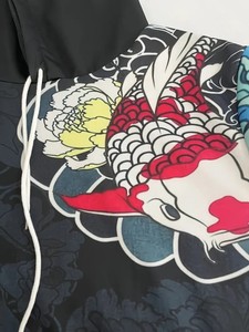 Sudadera con capucha con estampado de peces todo impreso para hombre, 100% poliéster, transpirable y cómodo, sudaderas informales de talla grande - Product Image 5