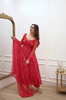 Robe maxi ethnique indienne d'été en géorgette à imprimé floral, robe Anarkali, tenue de soirée personnalisée, sexy, élégante, prête à porter