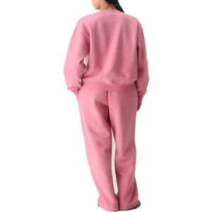 Jersey de cuello redondo de algodón 100% para mujer, jersey con logotipo personalizado, sudadera ecológica para mujer, sudaderas de gran tamaño para hombre, ropa de calle Unisex - Product Image 4