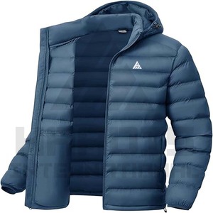 Latest Design <b>Men</b> Canvas Winter Puffer <b>Jacket</b> with Stand Collar Stylish Casual Wear High Quality <b>Long</b> Sleeves - Product Image 6