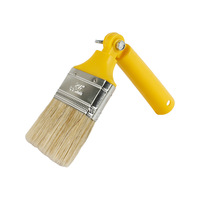 Ensemble de pinceaux à peinture pliables et flexibles à poils naturels réglables, 2, 3, 4 pouces, pointes haute densité, kit polyvalent pour la décoration des murs et des bordures