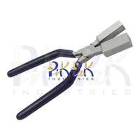 Pince à sertir carrée en acier inoxydable, largeur de pointe 10mm 13mm, poignées à ressort en PVC 160mm, pour circlips, dénudeur de fils, coupe-fils, OEM