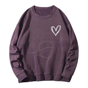 Usine en gros femmes décontracté doublé sweat-shirt meilleur prix bas quantité minimale de commande Streetwear Fitness Style pour l'hiver plaine teint toile - Product Image 1