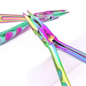 Alicates de punta de cadena de acero de alta calidad de la serie Chroma, equipo de herramientas de joyería de alta calificación multicolor de titanio arcoíris al mejor precio - Product Image 1