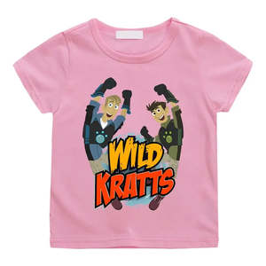 T-shirt de dessin animé Wild Kratts pour enfants, 100% coton jersey, logo personnalisé, motif animal pour garçons - Product Image 4