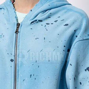 Sudaderas con Capucha Personalizadas con Cierre, Sudaderas Ligeras con Efecto Desgastado, Sudaderas con Capucha de Alta Calidad con Cierre 2025 - Product Image 5