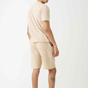 Ensemble deux pièces décontracté pour hommes de haute qualité T-shirt à manches courtes Shorts vêtements en gros ensemble deux pièces pour hommes coton respirant - Product Image 6