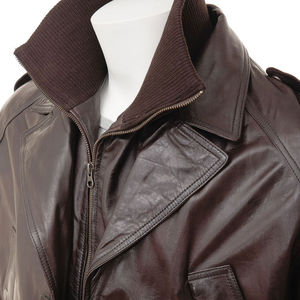 2025 nouveau dernier Design personnalisé en cuir de vachette véritable de haute qualité Long manteau respirant Style Vintage OEM hommes veste en cuir - Product Image 3