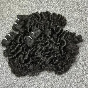 100% extensiones de cabello humano cabello de trama rizada birmana cabello crudo vietnamita un donante - Product Image 4