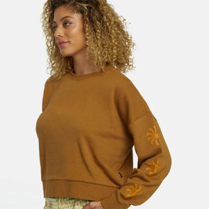Sweat-shirt à col rond décontracté solide coupe ample pour femmes OEM respirant personnalisé - Product Image 5