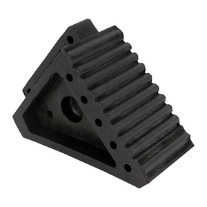 Roadblock Void Bottom Rubber Wheel Chock <b>Parking</b> <b>Equipment</b> Wholesale Supplier Industrial Safety - Product Image 1