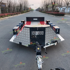 Remorque de transport de voitures hydraulique robuste, 2-3 essieux, capacité de 1001-2000 kg, 4300x1960 mm, semi-remorque de transport à vendre - Product Image 5