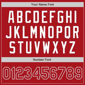 Camiseta de béisbol auténtica roja roja-blanca personalizada - Product Image 5