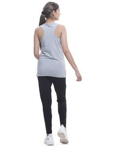 Forever gris coton bio Yoga Racer dos haut pour adultes femmes beaux vêtements de sport décontractés pour Gym Fitness ensembles - Product Image 4