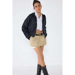 Sweat-shirt court zippé doux au toucher - Product Image 3