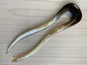 Palo de moño para mujer hecho por cuerno de búfalo horquillas de pelo elegantes y duraderas para mujer chica uso diario ropa de fiesta palo de pelo de cuerno para mujer - Product Image 5