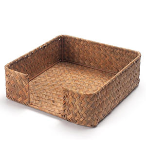 Accessoires de décoration de table étui en jonc de mer pour serviettes de table porte-serviettes de grande qualité - Product Image 4