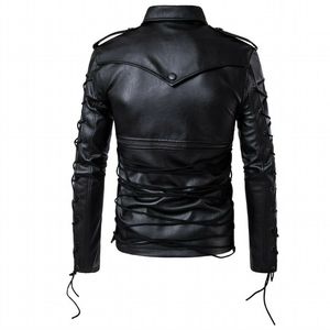 Veste en cuir de moto de course vintage de haute qualité en gros Biker veste de course authentique pour hommes imprimée grande taille hiver - Product Image 5