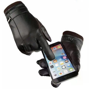 Gants en cuir imperméables très vendus pour l'hiver, gants chauds et confortables pour le froid, logo personnalisé pour les sports de plein air - Product Image 6