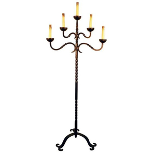 Candelabro de Metal plateado con cuentas de cristal 2024 de último diseño para el hogar, Hotel, Iglesia y restaurante, soporte de Decoración de mesa - Product Image 6
