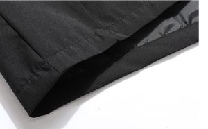 Vestes pour hommes résistant à l'eau automne coupe-vent décontracté matelassé pleine fermeture éclair coupe-vent travail à capuche - Product Image 2