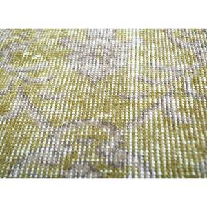 Tapis en laine verte vintage fait main, grand motif abstrait bohème pour entrée, salon ou couloir - Pae-2328 - Product Image 3