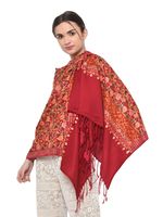 Châles en cachemire de laine tricotée pakistanaise pour femmes, couleur noire unie, velours pashmina, longs, respirants, bordure imprimée, sublimés