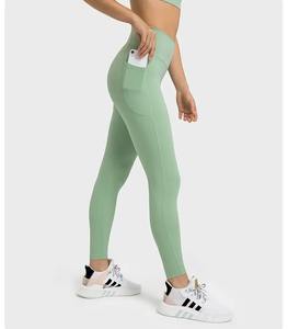 <b>Women's</b> High Quality Sports Fitness Yoga <b>Leggings</b> New Design High Waist Gym Pants with Solid <b>Pattern</b> - Product Image 2