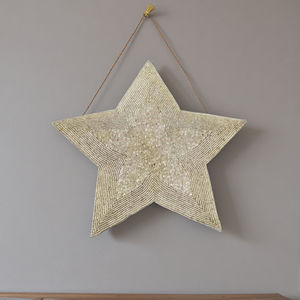 Décoration suspendue d'arbre de Noël perlée à la main de luxe ornements de conception personnalisée cintres d'arbre décoratifs cadeaux de vacances fabriqués à la main - Product Image 1