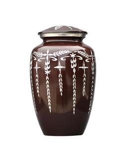 Adult Cremation Urns for Male/Female Funeral Urn for Human Ashes Decorative Urns for Ashes Large <b>Keepsake</b> <b>Box</b> (Brown) - Product Image 1