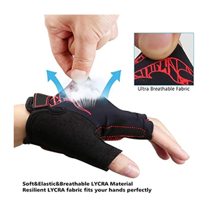 Gants de cyclisme VTT et vélo de route avec coussinet en gel, gants de sport respirants, protège-poignets, gants de vélo demi-doigts - Product Image 4