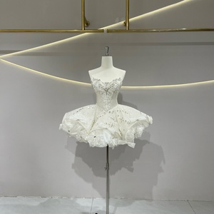 Robe <span class=keywords><strong>de</strong></span> bal mini scintillante chic Jancember JFH71, robe <span class=keywords><strong>de</strong></span> mariée en cristal pour soirée - Product Image 1