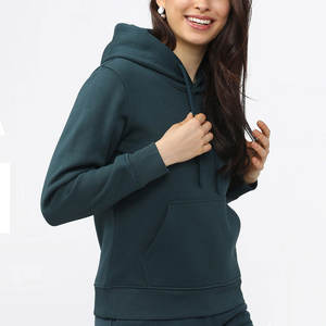 Sudadera corta cálida de Invierno para mujer, Sudadera con capucha de manga larga, sudadera con capucha, Tops cortos informales de peso pesado para ropa de moda. - Product Image 2
