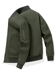 Veste bomber décontractée pour homme, logo personnalisé OEM ODM, résistante à l'eau, sport, jogging, confort décontracté, service direct - Product Image 5